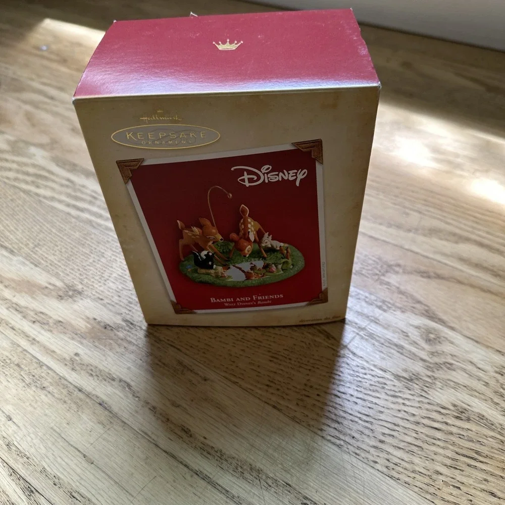 New 2004 Hallmark Disney Bambi & Friends Thumper Flower Faline Pond Ornament